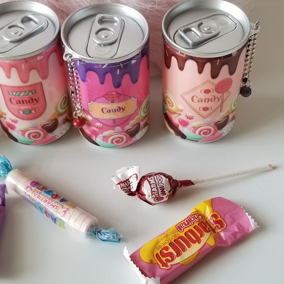 3/$25 ♥️ Mini Can Portable Candy Land Sanitizing Wet Wipes Keychain New - Picture 7 of 8